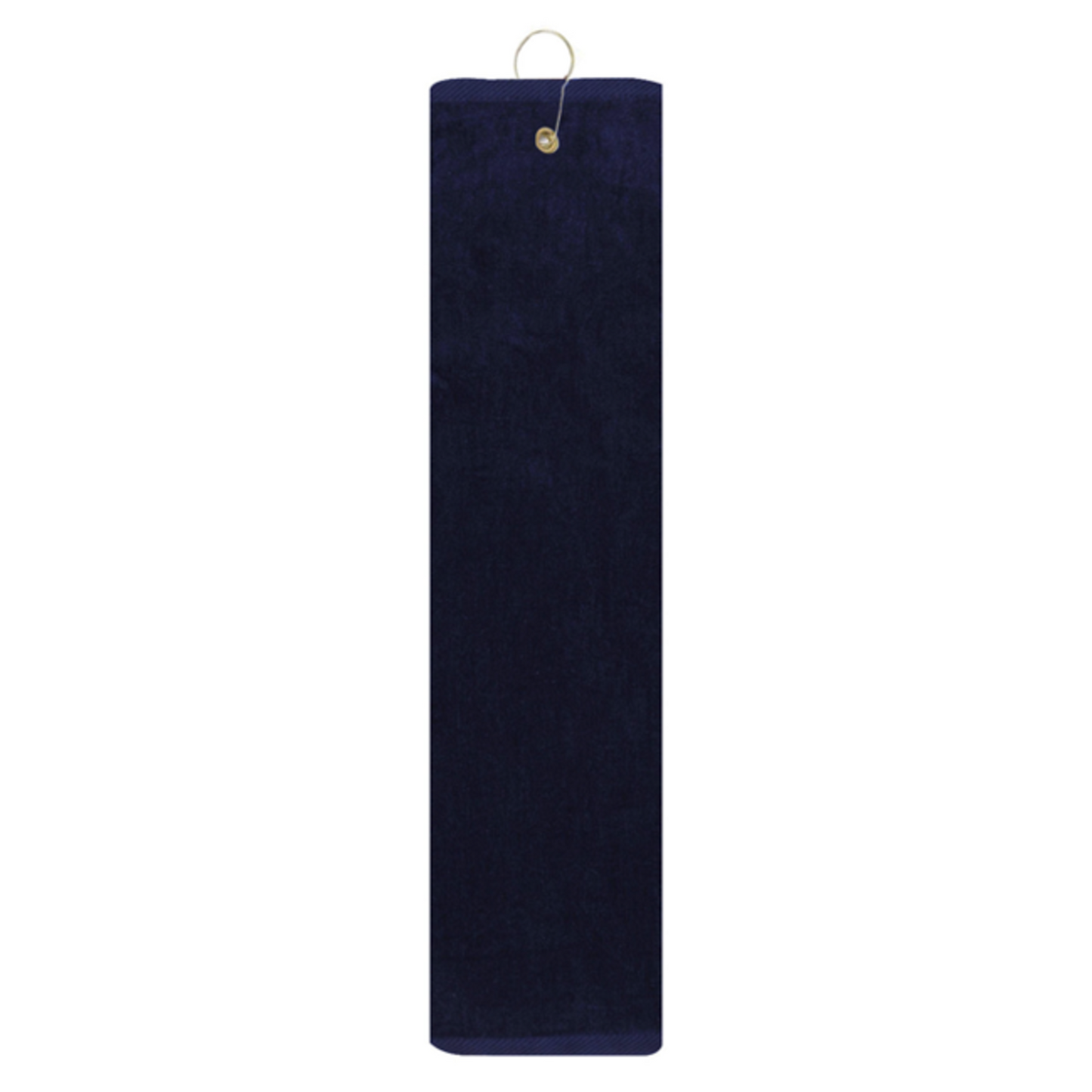 PRO TOWELS DIAMOND COLLECTION GOLF TOWEL WITH GROMMET - NAVY