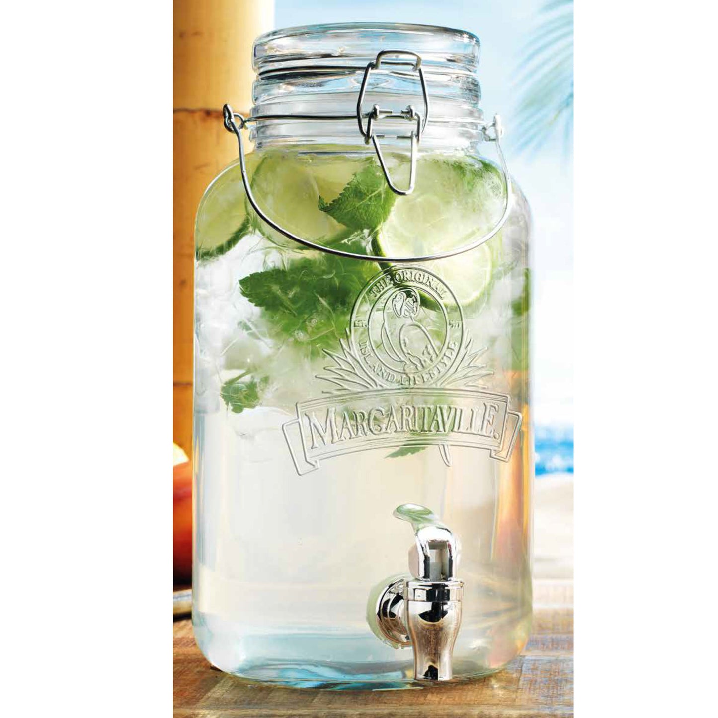 1 GALLON EMBOSSED DRINK DISPENSER
