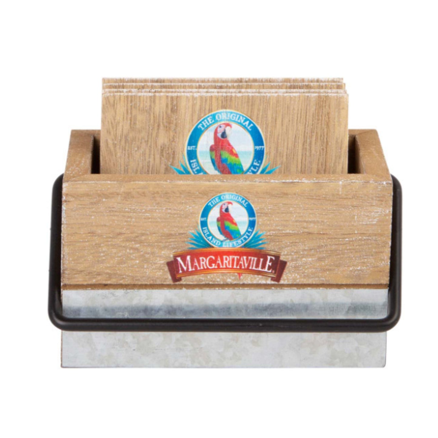 GALVANIZED COLLECTION COASTER & CADDY