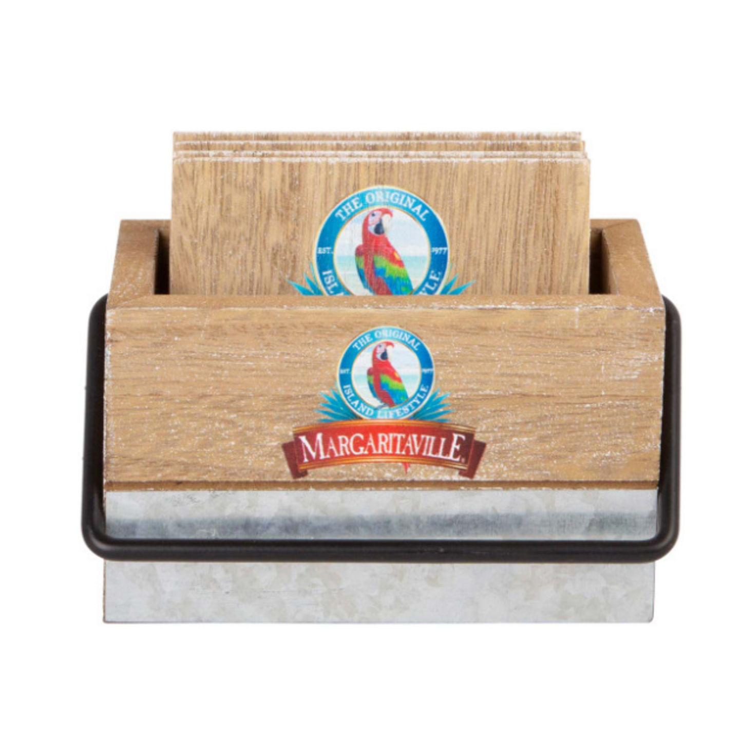 GALVANIZED COLLECTION COASTER & CADDY