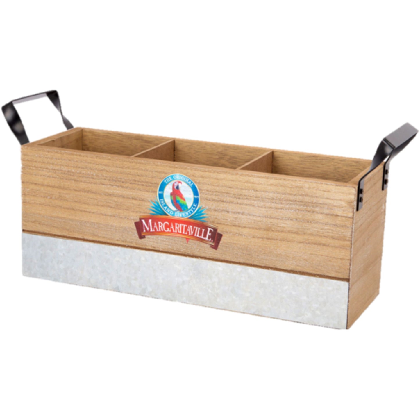 GALVANIZED COLLECTION UTENSIL CROCK