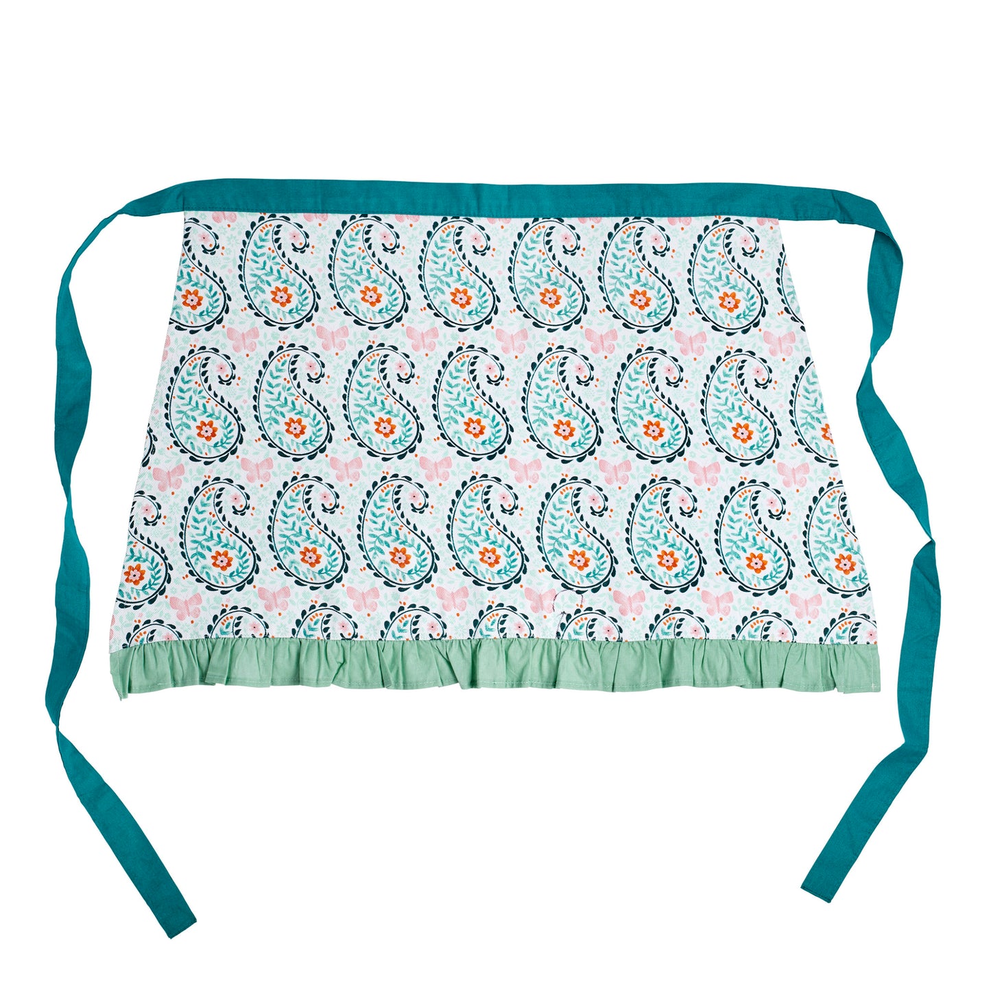 Dolly Paisley Half Apron