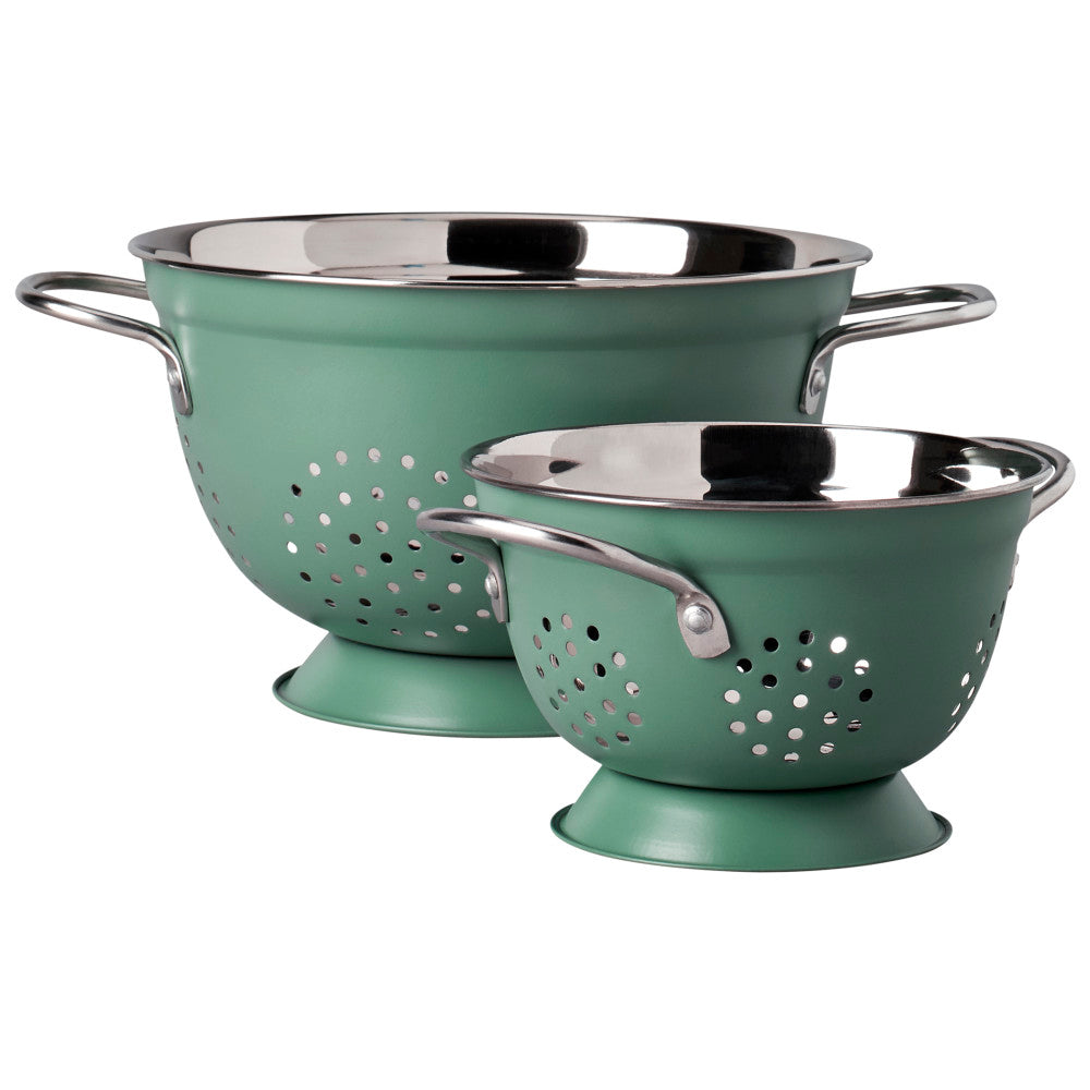 2PC. STAINLESS STEEL COLANDER SET