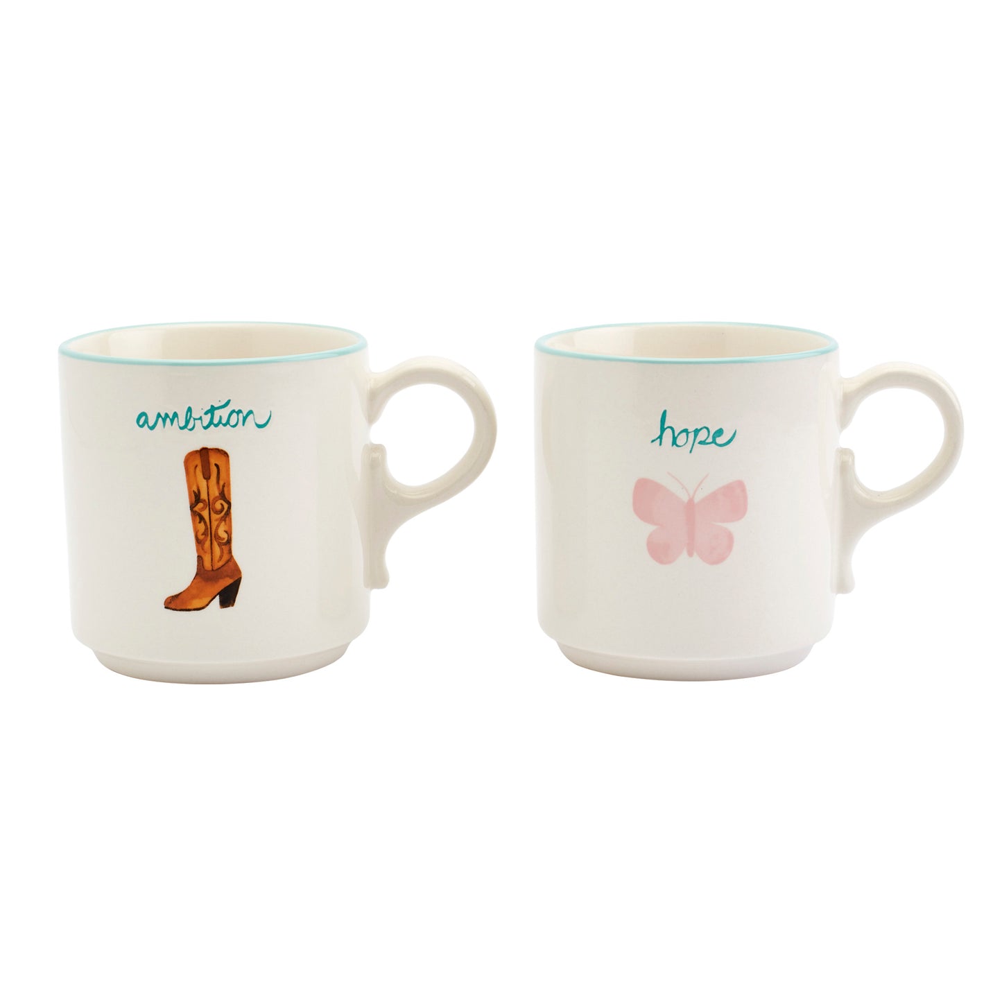 Dolly 20oz Stoneware Mugs - Set of 2