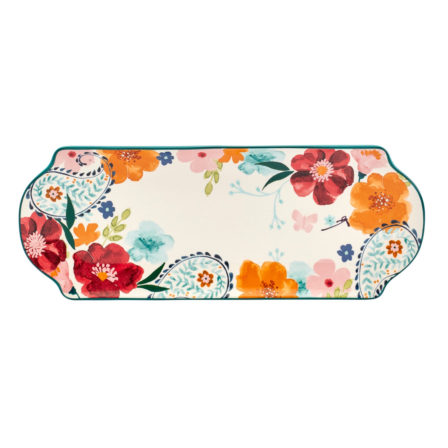 Dolly Paisley Poppy Serve Tray