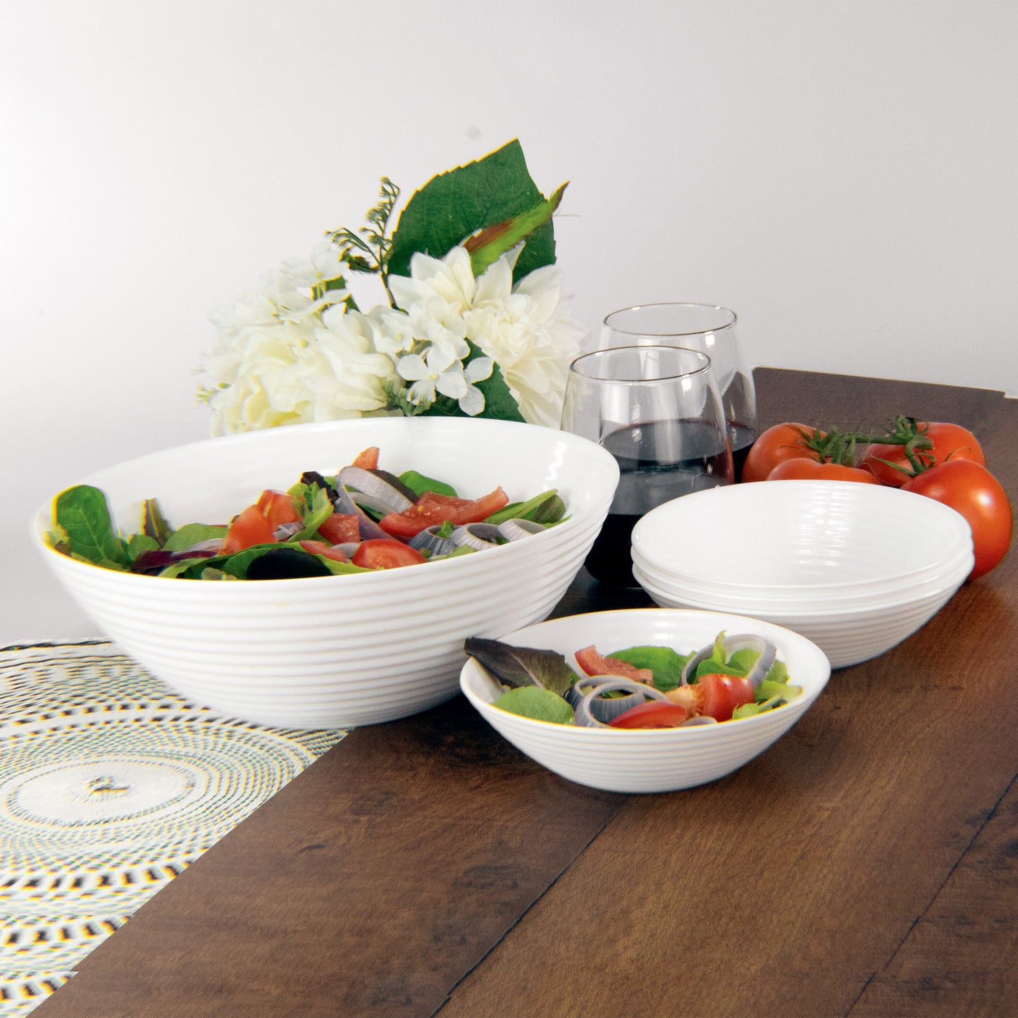 5 PIECE PASTA/SALAD BOWL SET