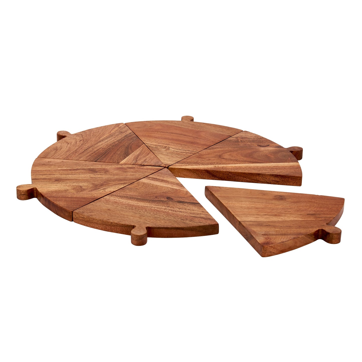6PC. ACACIA WOOD PIZZA SHARE & SERVE SET