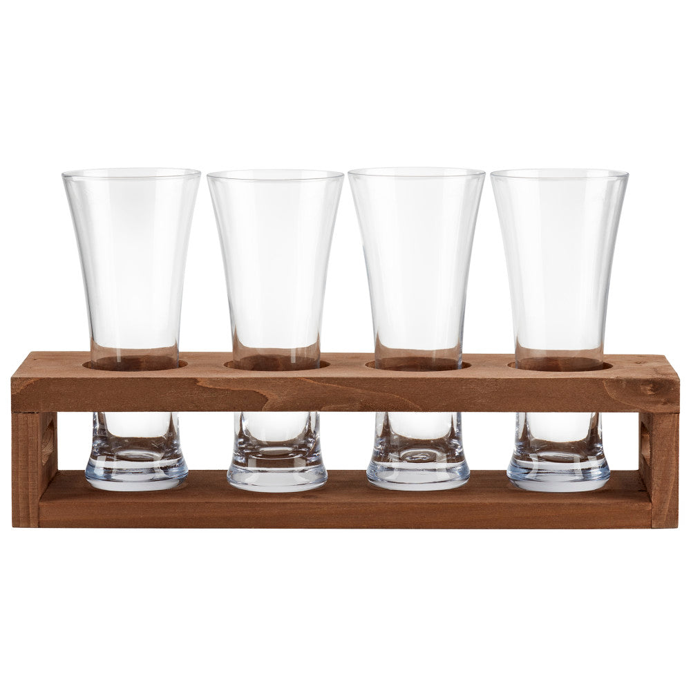 4PC. BEER GLASS FLIGHT SET