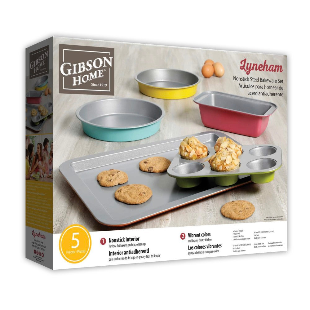 LYNEHAM 5PC BAKEWARE SETS - SPRING COLORS