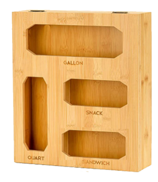 BAMBOO ZIPLOCK ORGANIZER