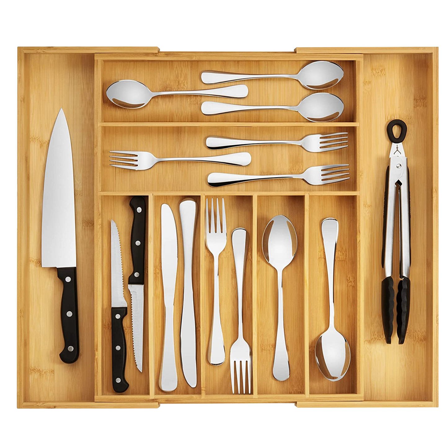 BAMBOO EXPANDABLE DRAWER ORGANIZER