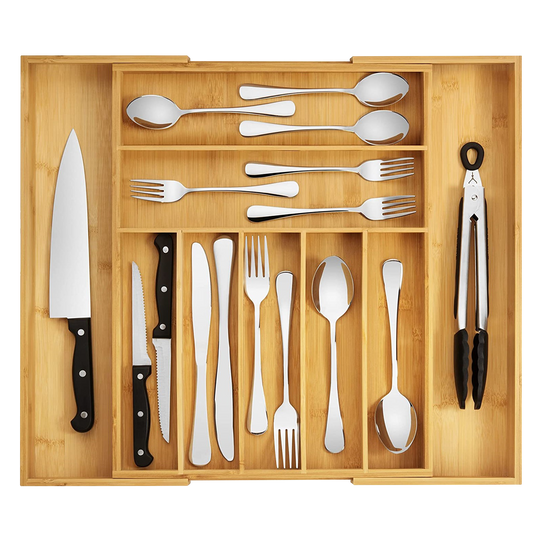 BAMBOO EXPANDABLE DRAWER ORGANIZER