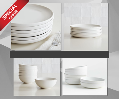 NEARLY CRATE AND BARREL DINNERWARE