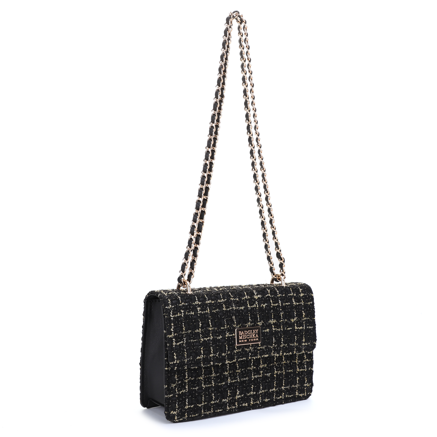TWEED CHAIN SHOULDER BAG