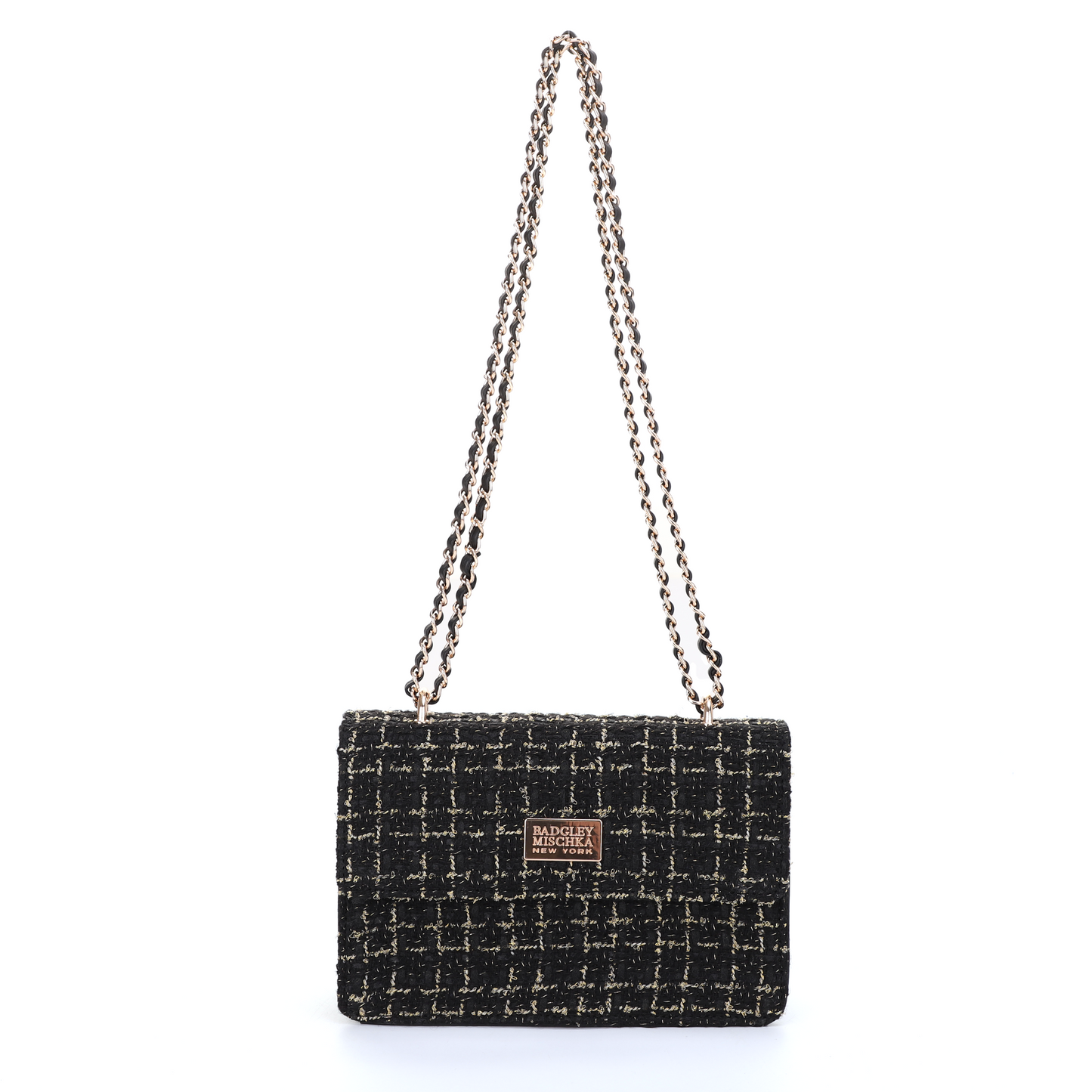 TWEED CHAIN SHOULDER BAG