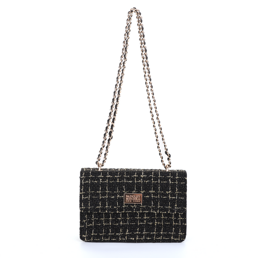 TWEED CHAIN SHOULDER BAG