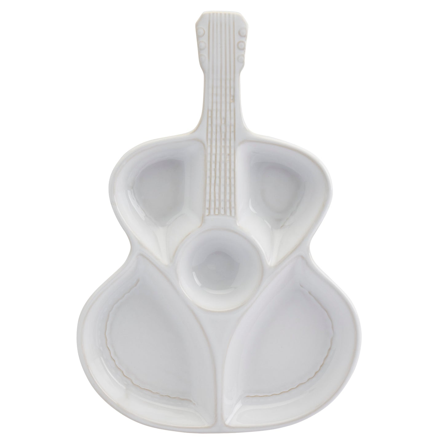 Dolly Guitar 5 Section Chip & Dip Platter