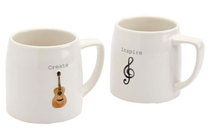Dolly Inspire 20 oz Embossed Mugs - Set of 2
