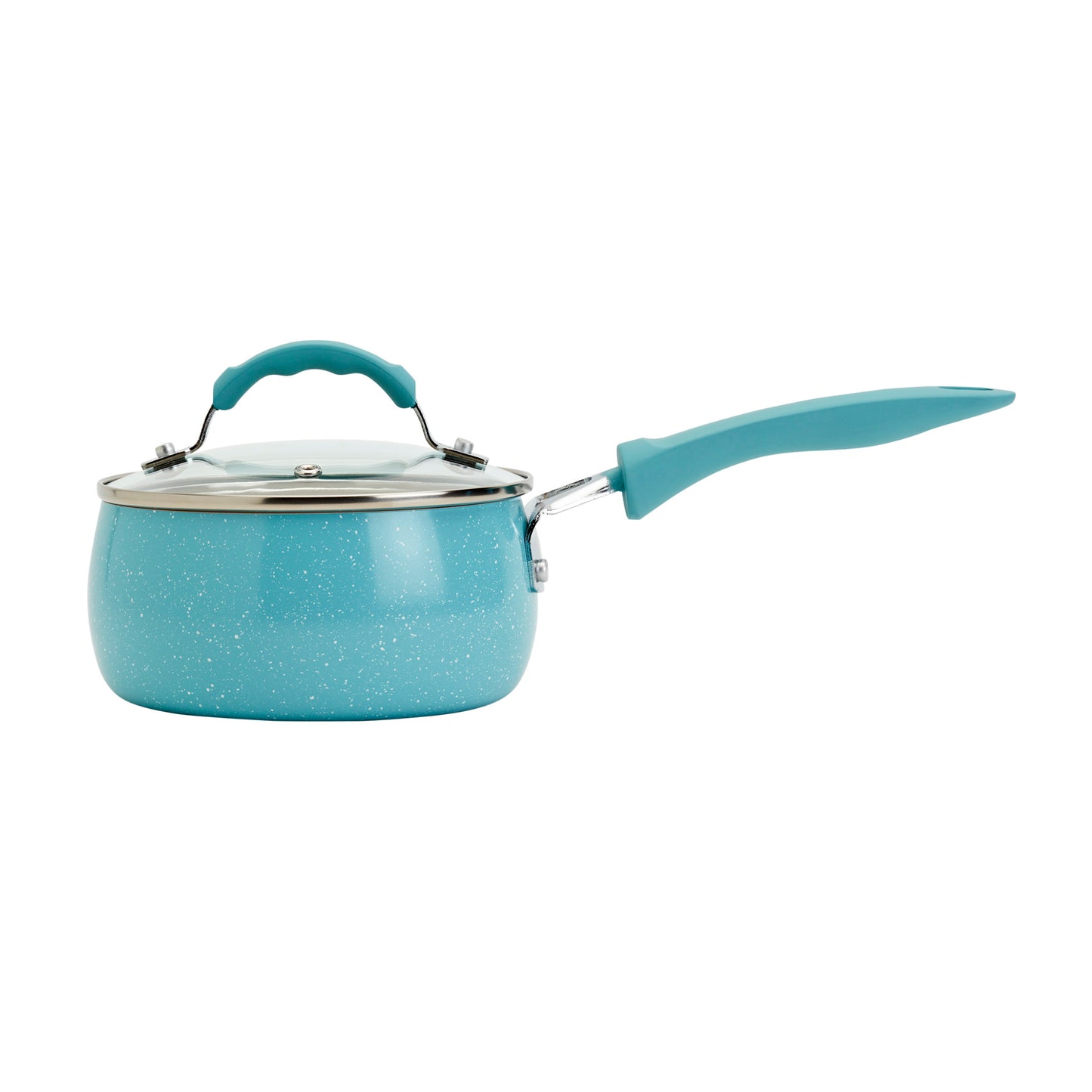 Dolly 1.5Qt Covered Sauce Pan - Speckled Aqua