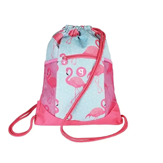 Drawstring Backpack - Flamingo